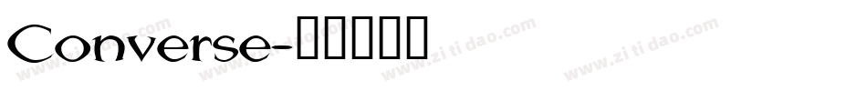 Converse字体转换