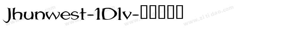 Jhunwest-1Dlv字体转换