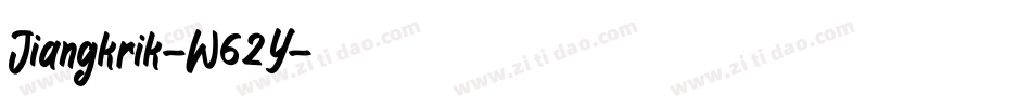 Jiangkrik-W62Y字体转换