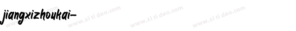 jiangxizhoukai字体转换