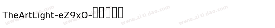 TheArtLight-eZ9xO字体转换