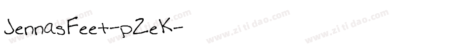 JennasFeet-pZeK字体转换