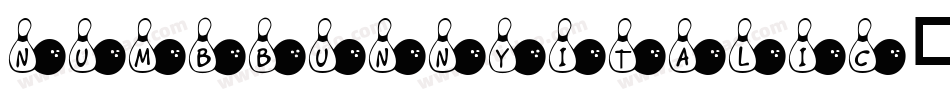 NumbbunnyItalic-EY2j字体转换