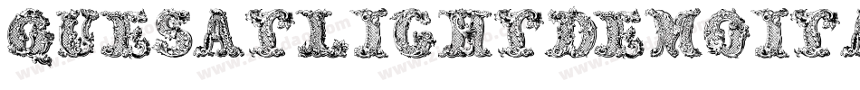 QuesatLightDemoItalic-Rz83字体转换