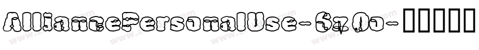 AlliancePersonalUse-6z0o字体转换