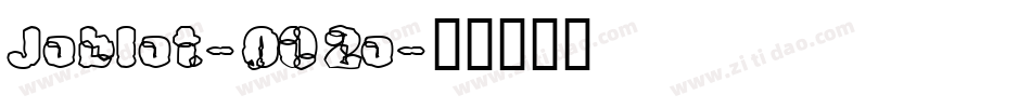 Joblot-0O2o字体转换