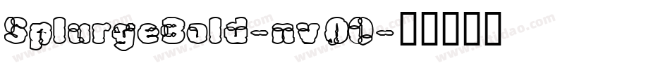 SplurgeBold-nv0O字体转换