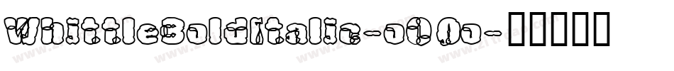 WhittleBoldItalic-oO0o字体转换