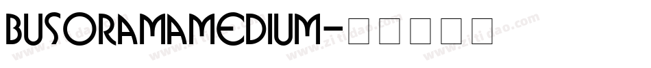 BusoramaMedium字体转换
