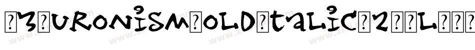 D3EuronismBoldItalic-2OZl字体转换
