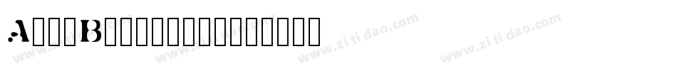 AgraBold-z4v1字体转换