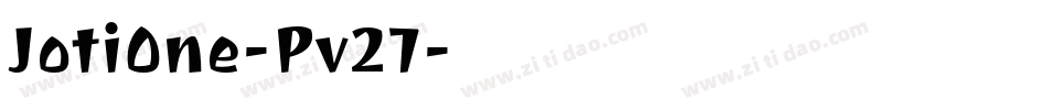 JotiOne-Pv27字体转换