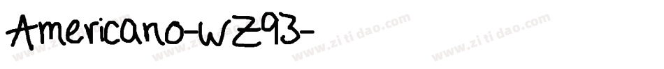 Americano-wZ93字体转换
