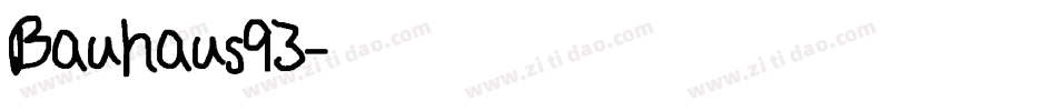 Bauhaus93字体转换