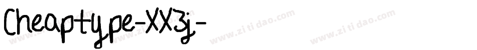 Cheaptype-XX3j字体转换