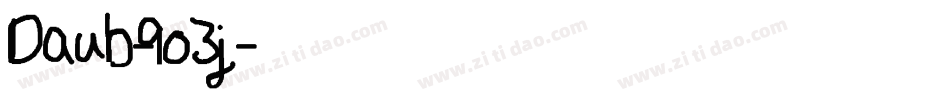 Daub-9o3j字体转换