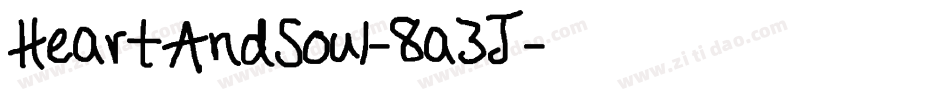 HeartAndSoul-8a3J字体转换