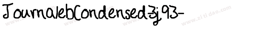 JournalebCondensed-3j93字体转换