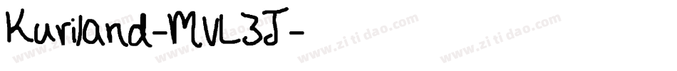 Kuriland-MVL3J字体转换 Kuriland-MVL3J字体转换