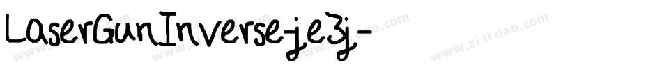 LaserGunInverse-je3j字体转换