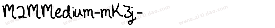 M2MMedium-mK3j字体转换 M2MMedium-mK3j字体转换