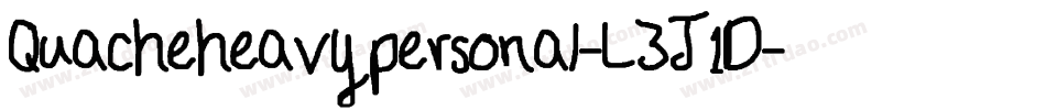 Quacheheavypersonal-L3J1D字体转换