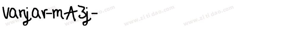 Vanjar-mA3j字体转换