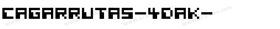CaGarrutas-4daK字体转换