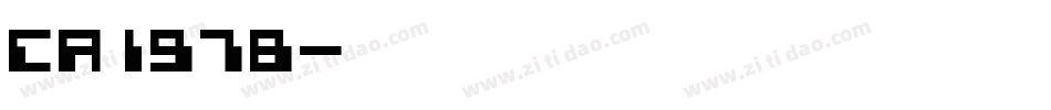 ca1978字体转换