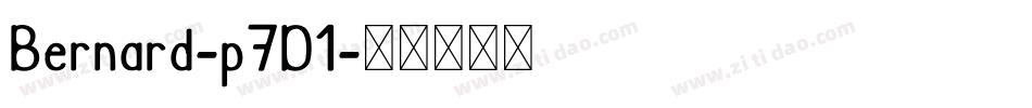 Bernard-p7D1字体转换 Bernard-p7D1字体转换