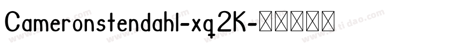 Cameronstendahl-xq2K字体转换