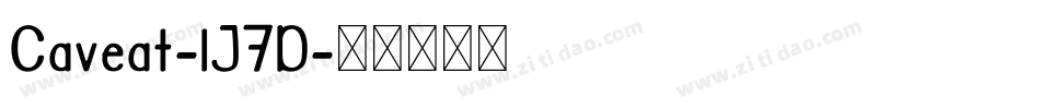 Caveat-lJ7D字体转换
