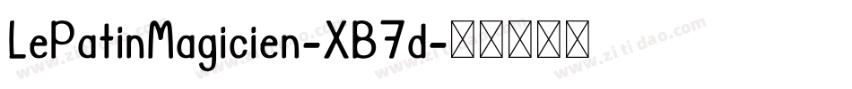 LePatinMagicien-XB7d字体转换