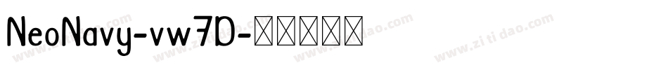NeoNavy-vw7D字体转换