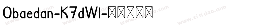 Obaedan-K7dWl字体转换