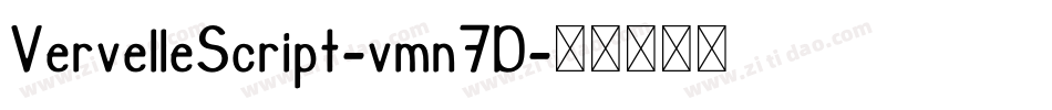 VervelleScript-vmn7D字体转换