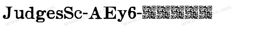JudgesSc-AEy6字体转换