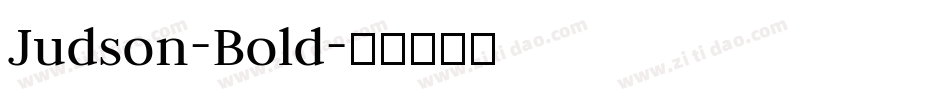 Judson-Bold字体转换