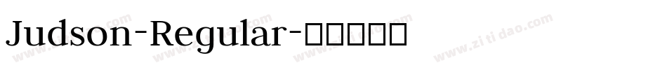 Judson-Regular字体转换
