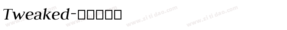 Tweaked字体转换