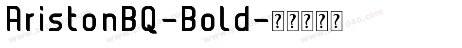 AristonBQ-Bold字体转换