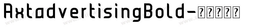 AxtadvertisingBold字体转换