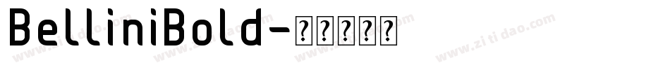 BelliniBold字体转换