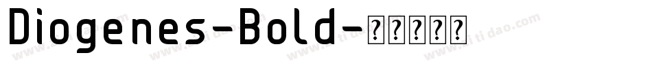 Diogenes-Bold字体转换