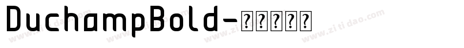 DuchampBold字体转换