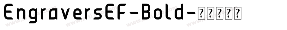 EngraversEF-Bold字体转换