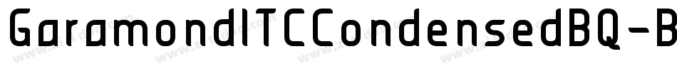 GaramondITCCondensedBQ-Bold字体转换