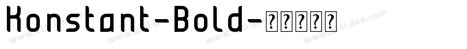 Konstant-Bold字体转换