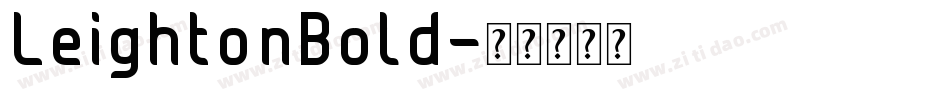 LeightonBold字体转换