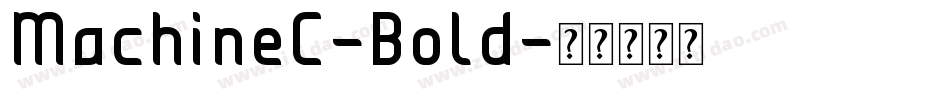 MachineC-Bold字体转换